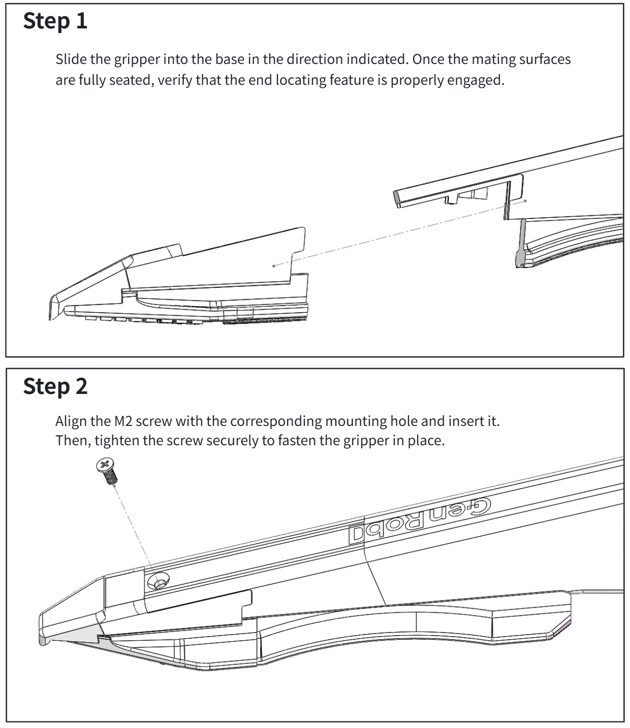 Gripper assembly diagram